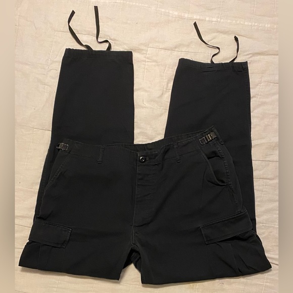 Golden Manufacturing Men’s Vintage Blue Combat Button Fly Cargo Trousers. Size L - Picture 3 of 8